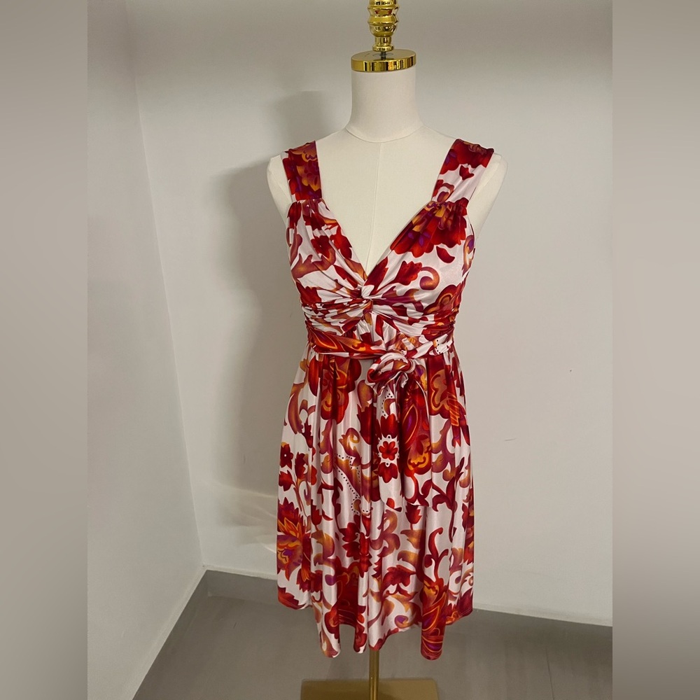 Floral Sundress with Pleated Skirt